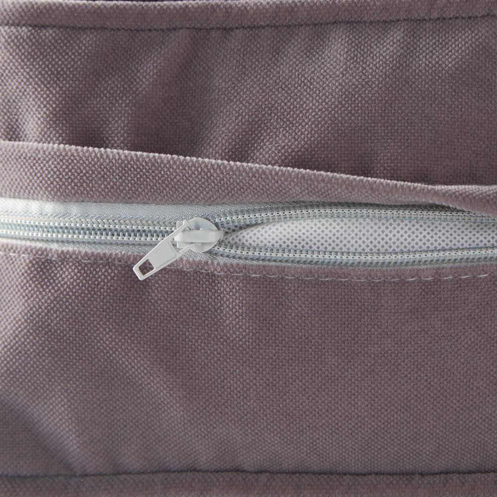 Large Gray Sherpa Rectangle Pillow Dog Bed
