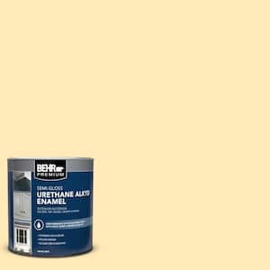 1 qt. #320A-3 Cornsilk Semi-Gloss Enamel Urethane Alkyd Interior/Exterior Paint