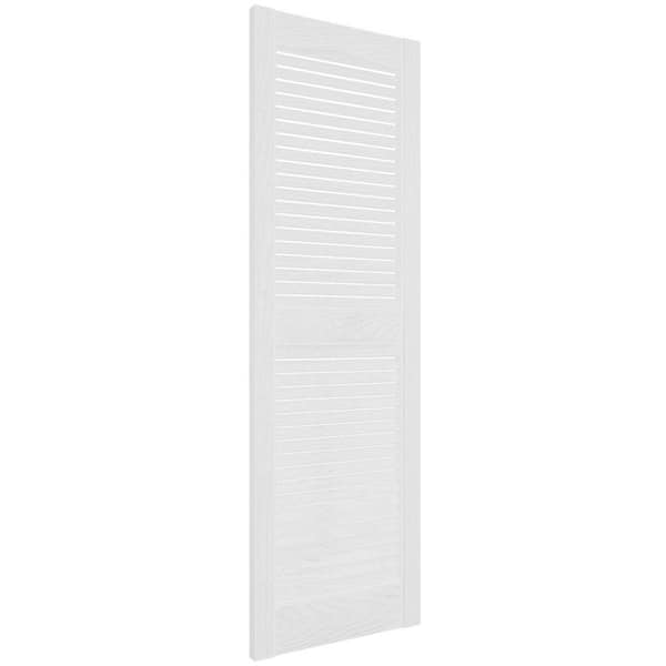 Builders Edge 14.5 in. x 48 in. Louvered Vinyl Exterior