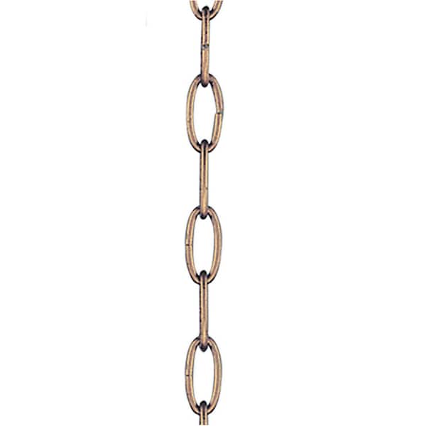 Livex Lighting Hand Painted Vintage Gold Leaf Extra Heavy Duty Decorative Chain