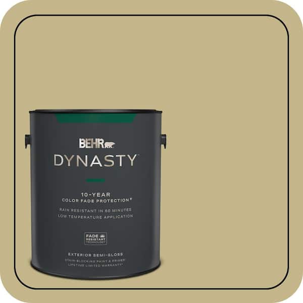 BEHR DYNASTY 1 gal. #BIC-27 Modish Moss Semi-Gloss Enamel Exterior Stain-Blocking Paint & Primer