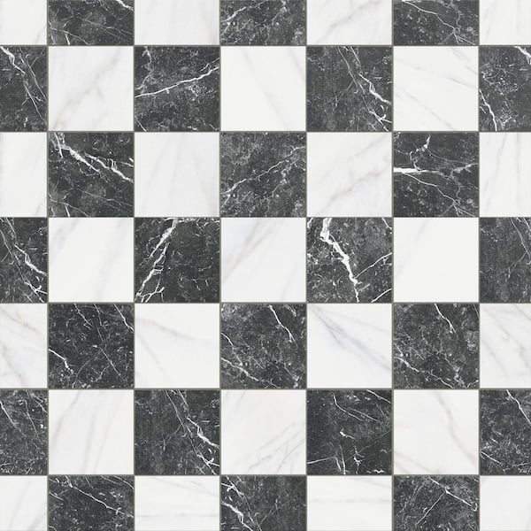 Merzoni Checker Ruzzini 13 in. x 13 in. Porcelain Floor and Wall Tile (12.0 sq. ft./Case)