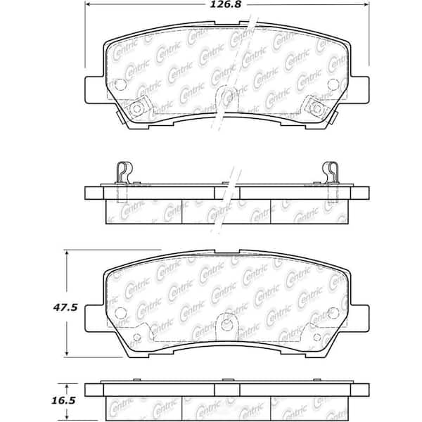 Centric Parts Disc Brake Pad Set 2015-2017 Ford Mustang