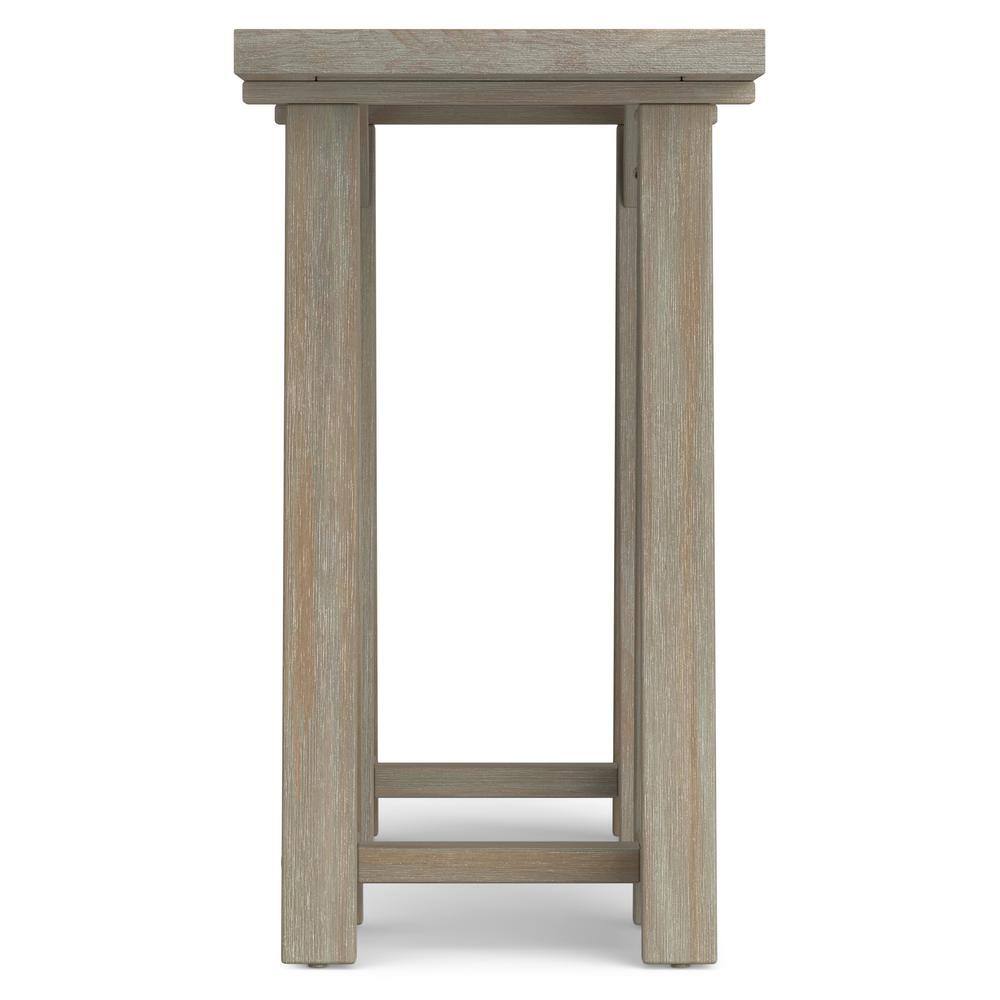 Distressed Gray 50" Wood Rectangular Console Table