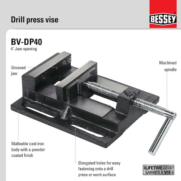 STEEL JAWS NEW 6 INCH DRILL PRESS VISE FOUR SLOTS
