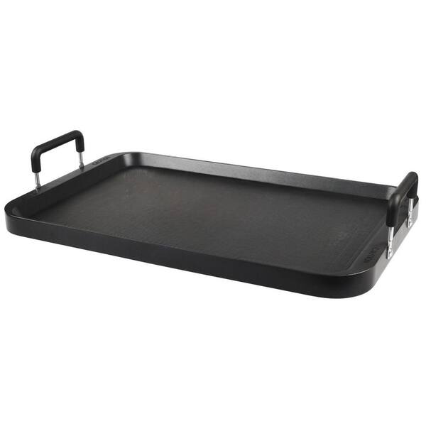 Non-Stick Aluminum Griddle Pan 17 in. x 10.5 in. Ceramic Coating Dishwasher Safe Gas Electric Cooktop Compatible
