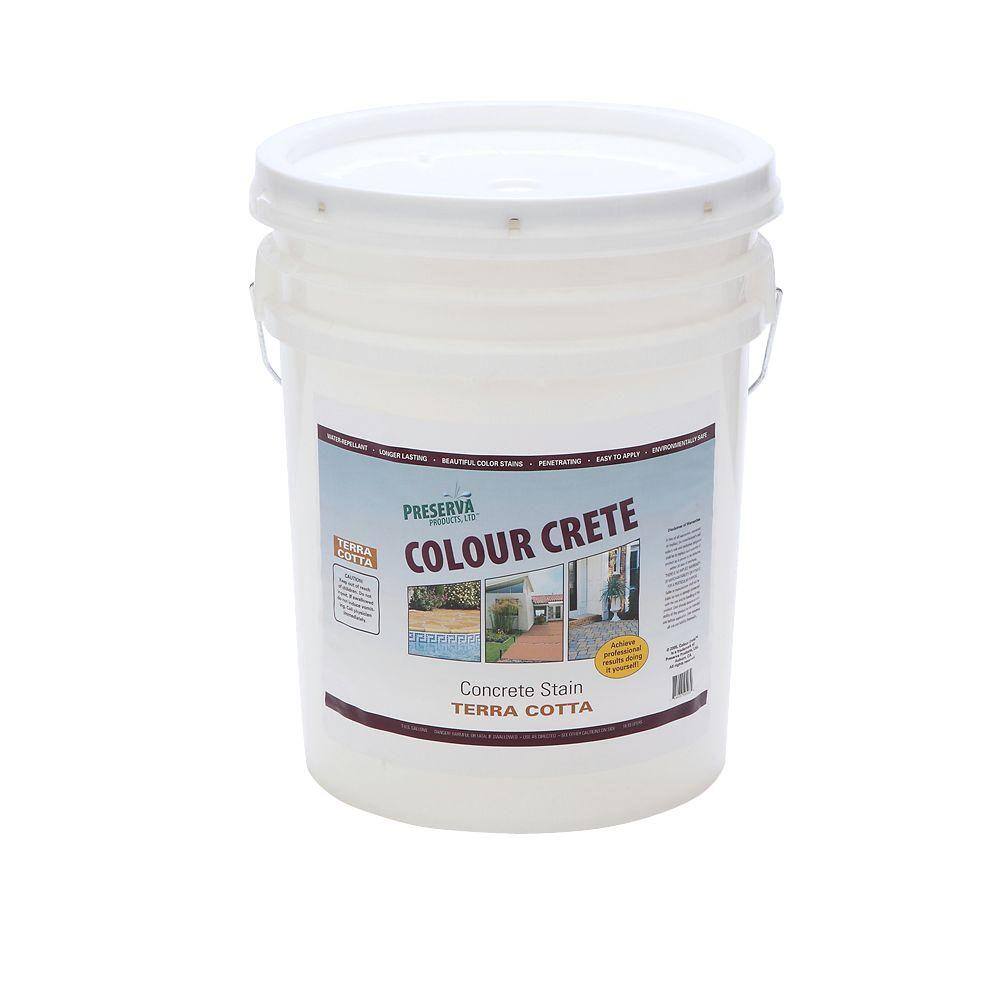 Colour Crete 5 gal. SemiTransparent WaterBased TerraCotta Concrete Stain 59503