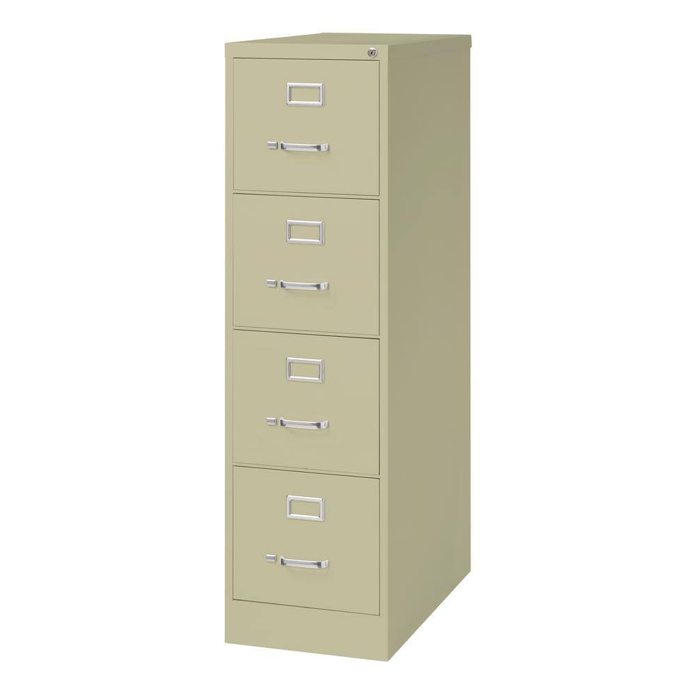 Putty 4-Drawer Lockable Fire Resistant Vertical File Cabinet