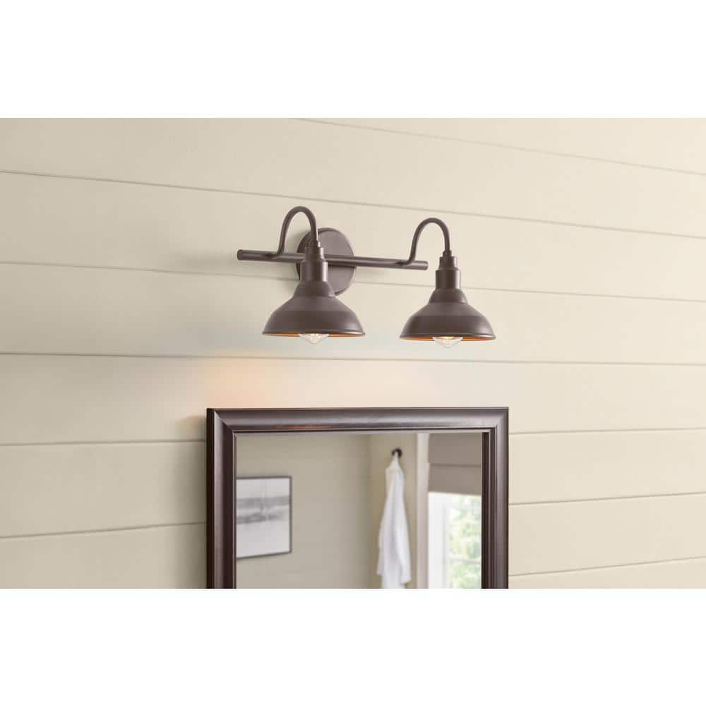 Kelford 18 in. 2-Light Brown Vanity Bath Light price history on PriceWatchPro