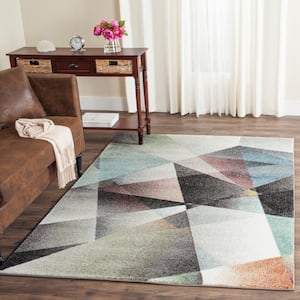 Porcello Gray/Multi 7 ft. x 9 ft. Abstract Area Rug