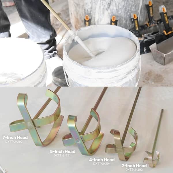 DEWALT 28 in. Pro Mixing Paddle with 4 in. Head in Gold