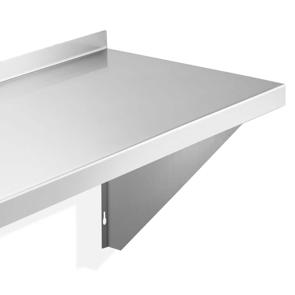 KUTLER 12" x 24" Stainless Steel Wall Mount Kitchen Shelf