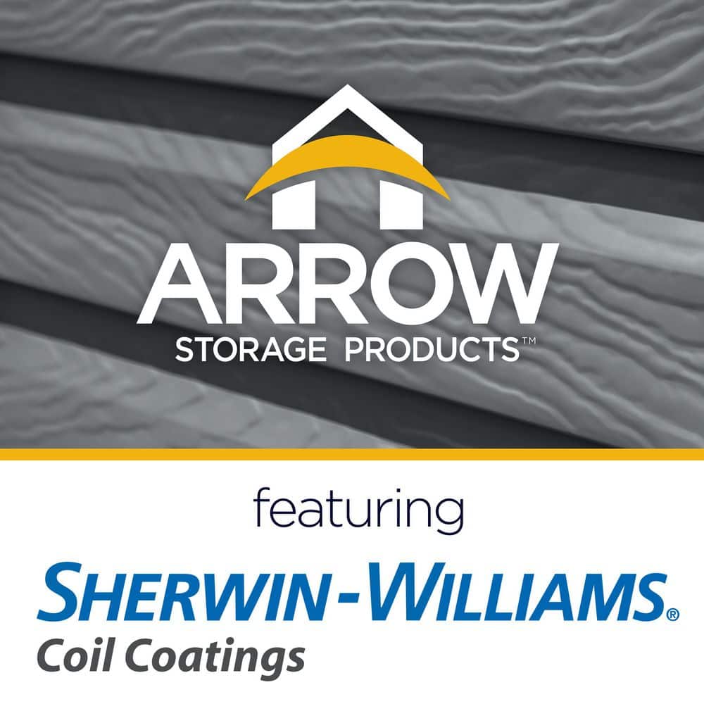 6 ft. x 7 ft. Charcoal Galvanized Steel Storage Shed