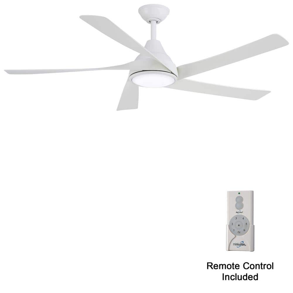 MINKA-AIRE Transonic 56 in. Indoor Flat White Windmill