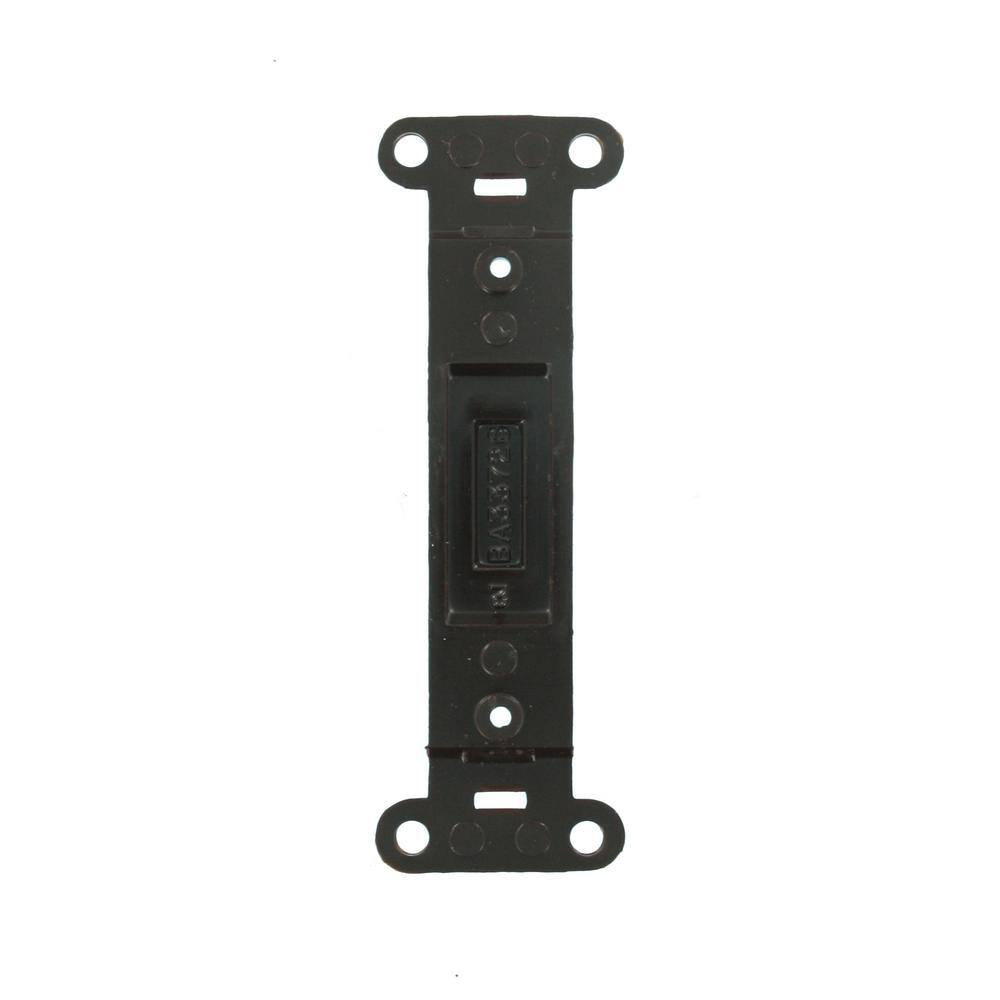 Leviton Brown Plastic Blank Toggle Switch Plate Adapter