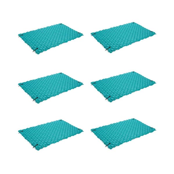 Intex Blue Giant Inflatable Floating Swimming Pool Lake Mat Platform Pad (6-Pack)