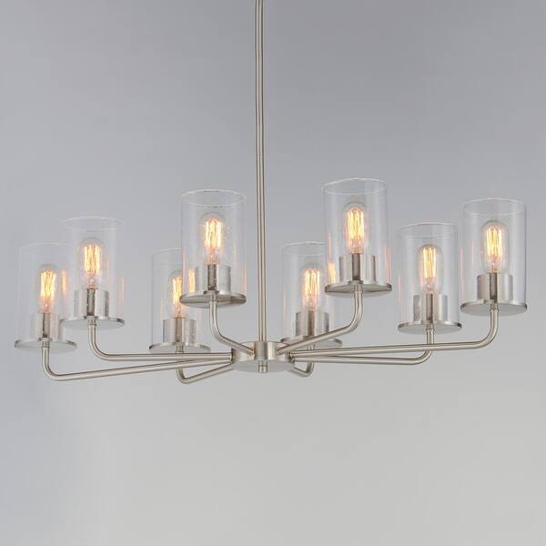Maxim Lighting - Sleek 8-Light Black Chandelier