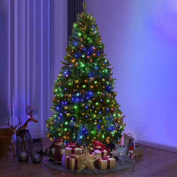 4 foot pre lit multicolor christmas tree