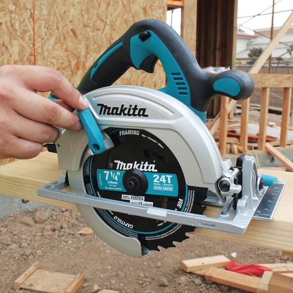 Makita 18V X2 LXT Lithium-Ion (36V) Cordless 7-1/4 in. Saw (Tool Only) XSH01Z - The Depot