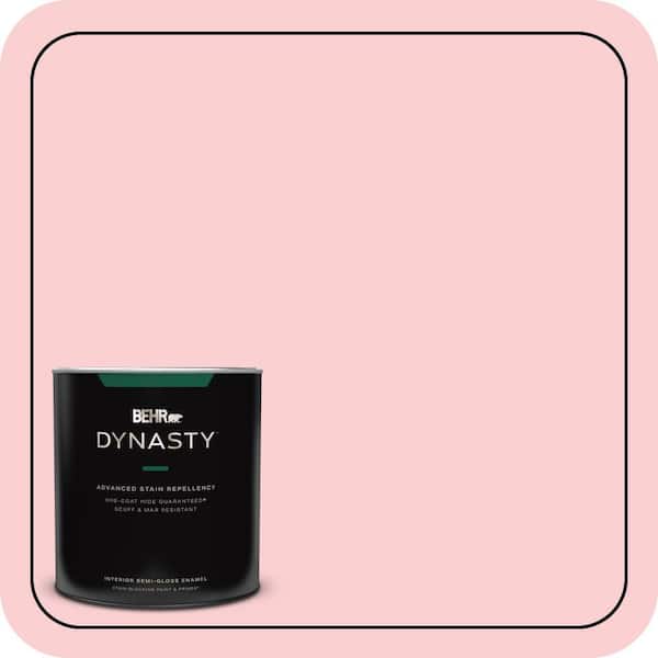 BEHR DYNASTY 1 qt. #130A-2 Fading Rose Semi-Gloss Enamel Interior Stain-Blocking Paint & Primer