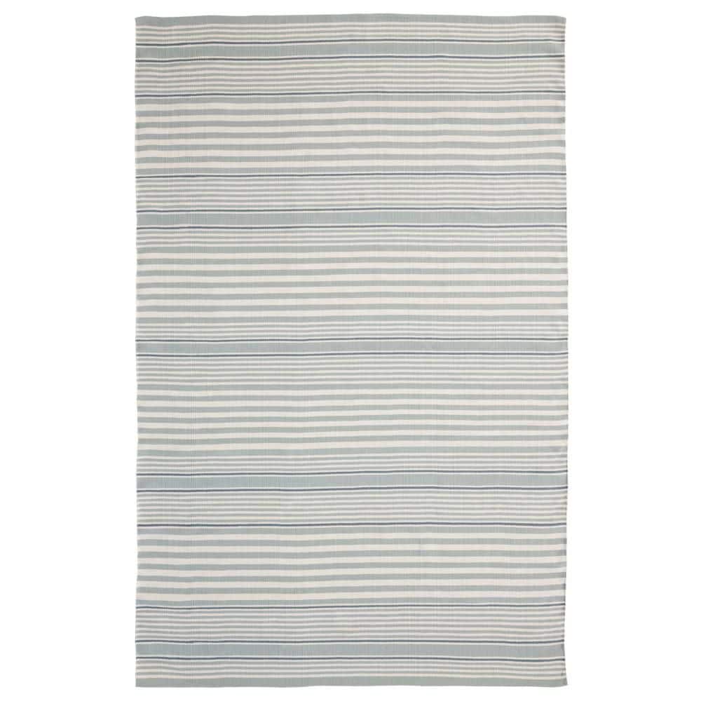 Rugby Stripe Handwoven Light Blue 2 ft. x 3 ft. Outdoor Area Rug price history on PriceWatchPro