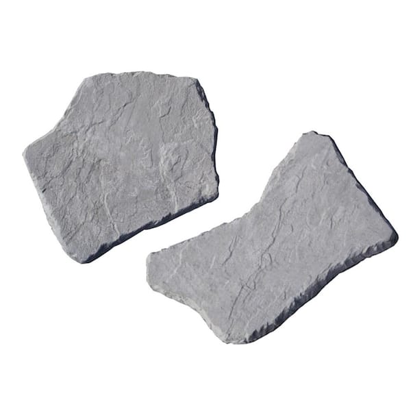 Nantucket Pavers 20 in. and 21 in. Irregular Blue Concrete Step Stone Kit (20-Piece)
