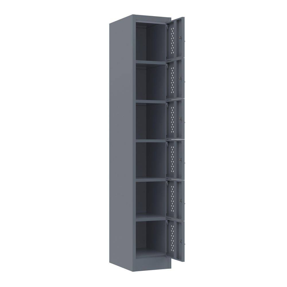 "6-Tier 71""H Steel Heavy-Duty Garage Side Tool Storage Cabinets & Lockers with Lock, Separate Storage Compartment" price history on PriceWatchPro
