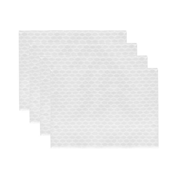 Lenox Olivia Placemats, Set of 4, White - 13"W x 18"L