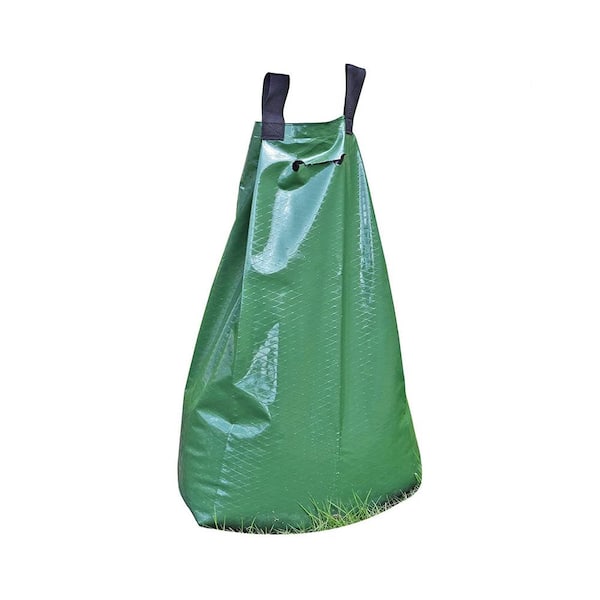 Misopily 18 in. Dia Green PVC Plastic 20 Gal. Tree Watering Grow Bag Drip Irrigation for Newly Planted Trees (1-Pack)
