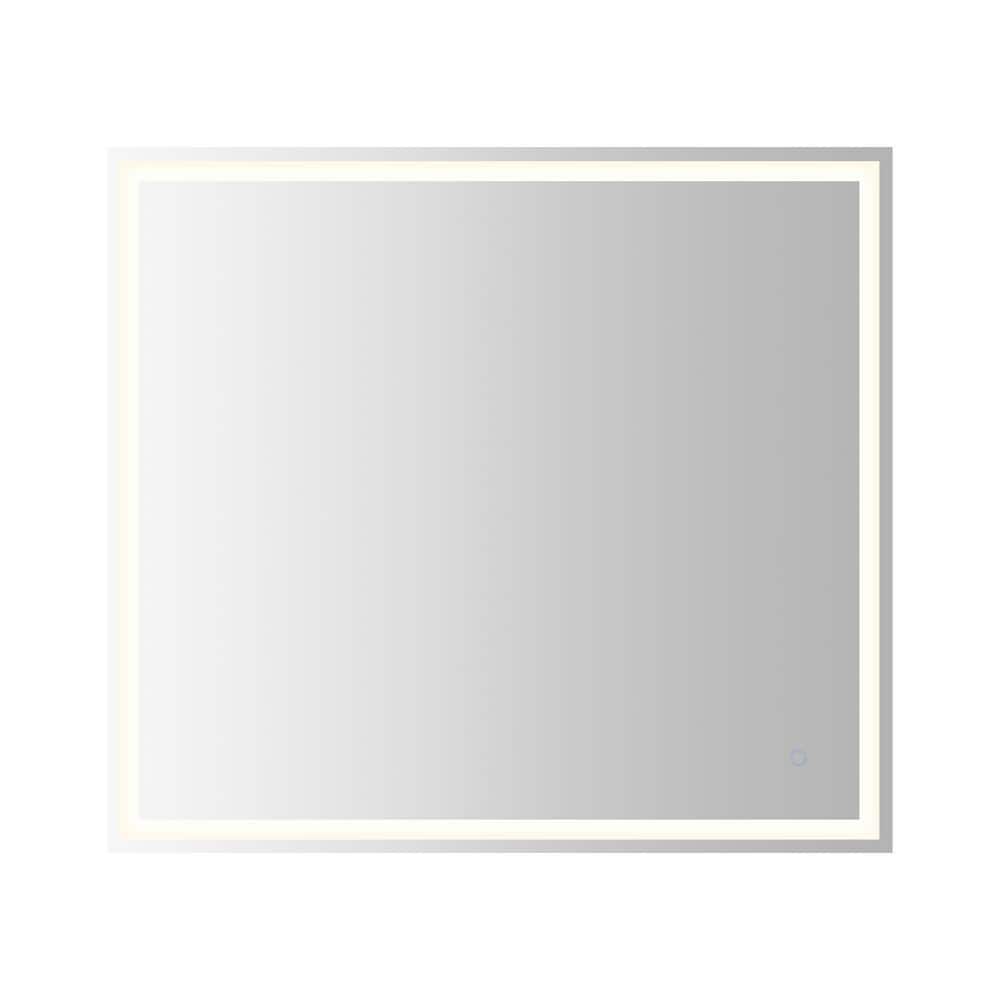 Pax 40" x 36" Polished Frameless LED Bathroom Vanity Mirror