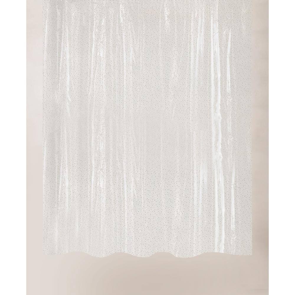 Stardust EVA Shower Curtain Silver 70"X72" 255580 The Home Depot