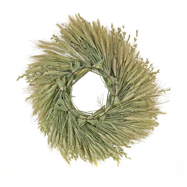 National Tree Company 22 in. Artificial Wheat and Straw Flowers