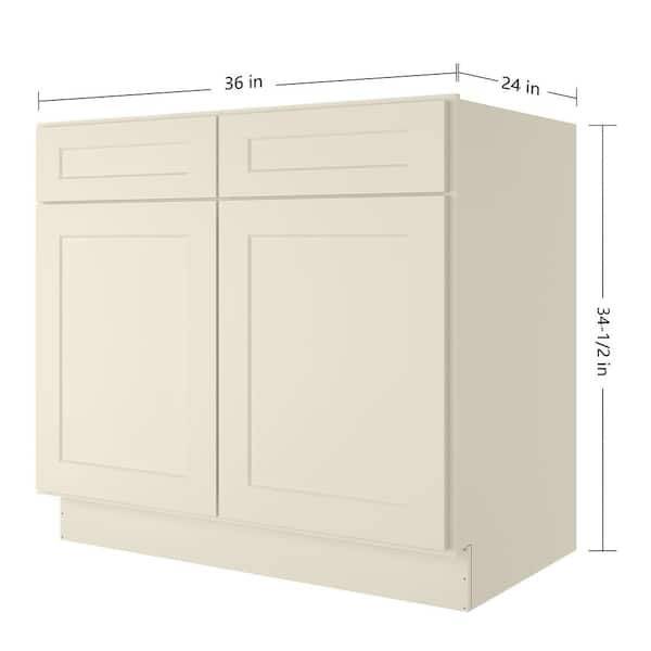 Heritage Hardwood Counter Case - White Laminate Back 36Wx40H