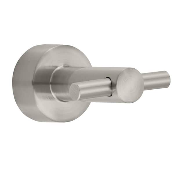 Glacier Bay Innburg Double Robe Hook in Brushed Nickel BD641000BN - The  Home Depot