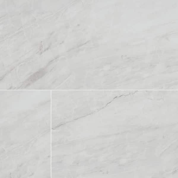 Franrivers Gray Onyx Stone Look Polished Porcelain Tile 24 in. x 48 in., Floor and Wall (16 sq. ft./Case)