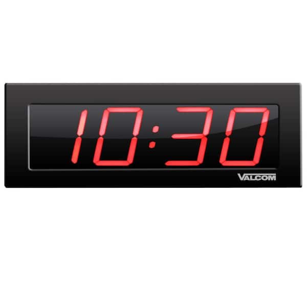 Valcom IP PoE 4 in. 4-Digit Digital Wall Clocks