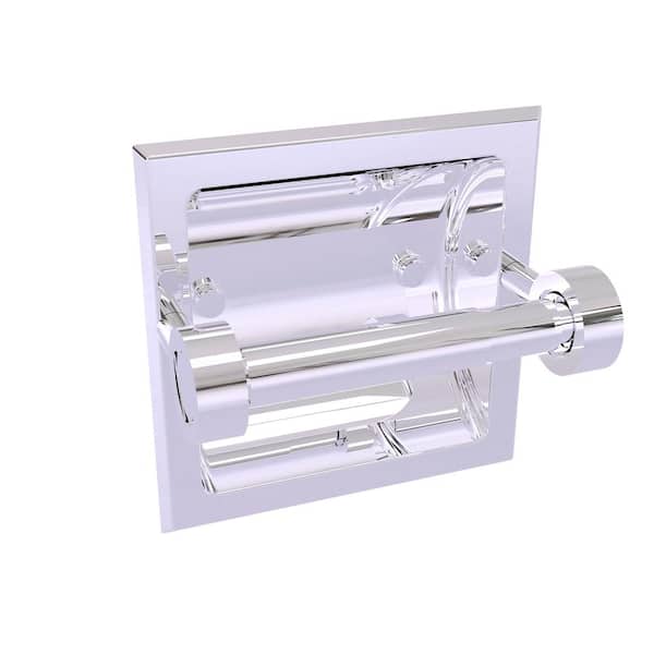 Allied Brass Continental Collection Recessed Toilet Paper Holder in Polished Chrome