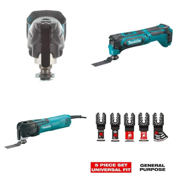 18V, 12V, Corded Multi-Tool Combo Kit with Blades