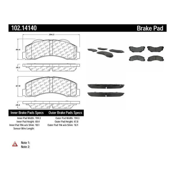 Centric Parts Disc Brake Pad Set