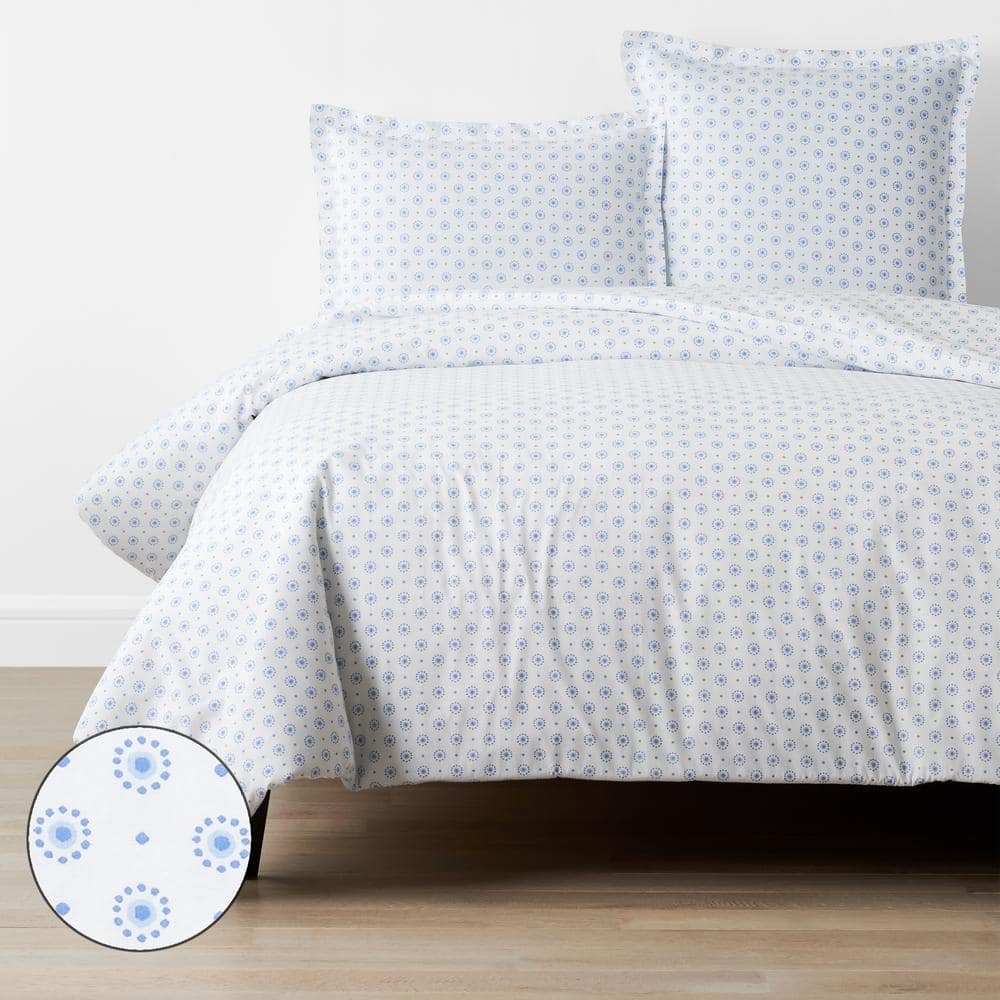 The Company Store Company Cotton Myla Dots Blue Multi King Organic