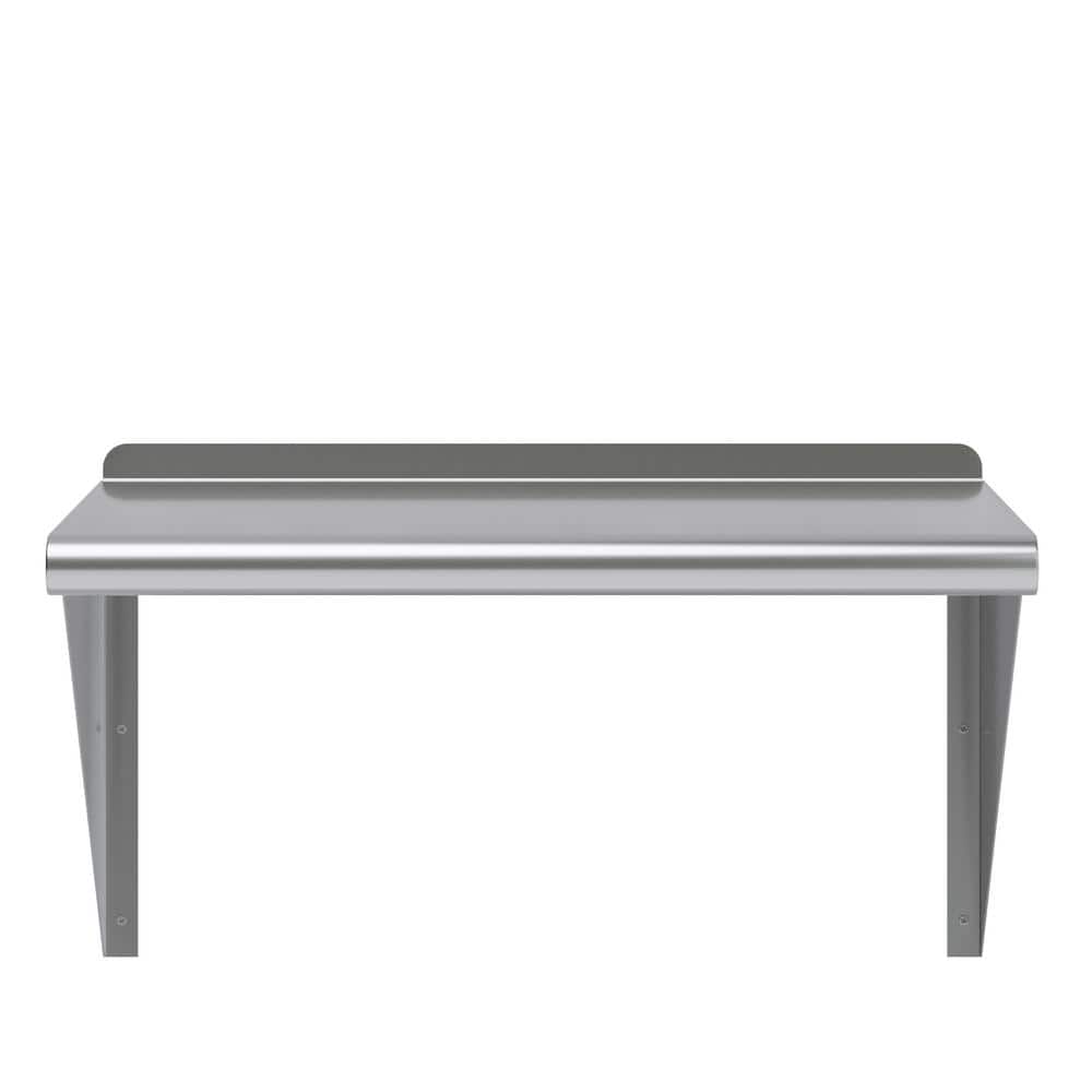 24" x 18" Stainless Steel Wall Shelf with Brackets