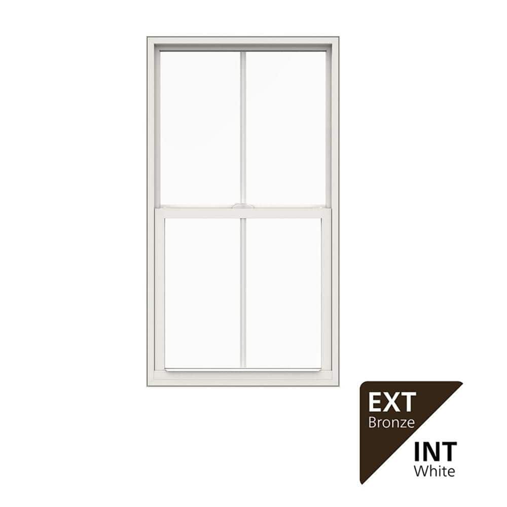 JELD-WEN 28 in. x 54 in. V4500 Single Hung Vinyl Window With