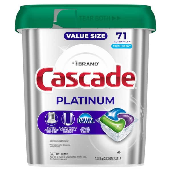 Cascade Platinum ActionPacs with Dawn Fresh Scent Dishwashing