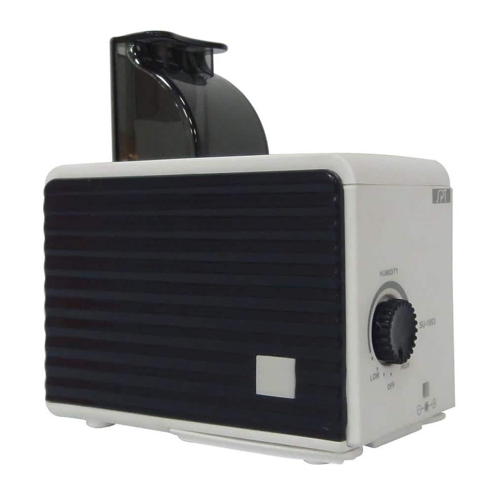 Compact Black and White Ultrasonic Personal Humidifier