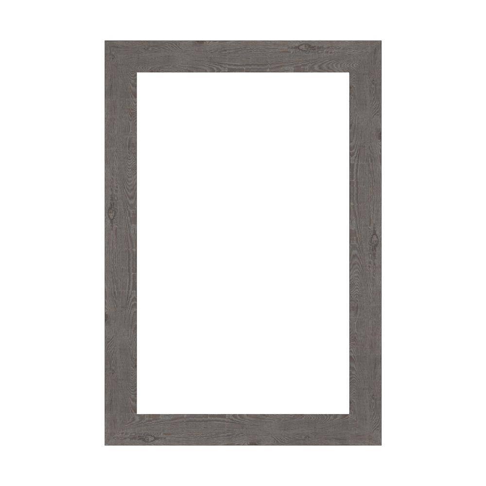 Mirror Makeover Rustic Plank Grey Narrow 17.25 in. W x 25.25 in. H Bathroom Mirror Frame Border Kit-Fits a 16x24 Mirror price history on PriceWatchPro