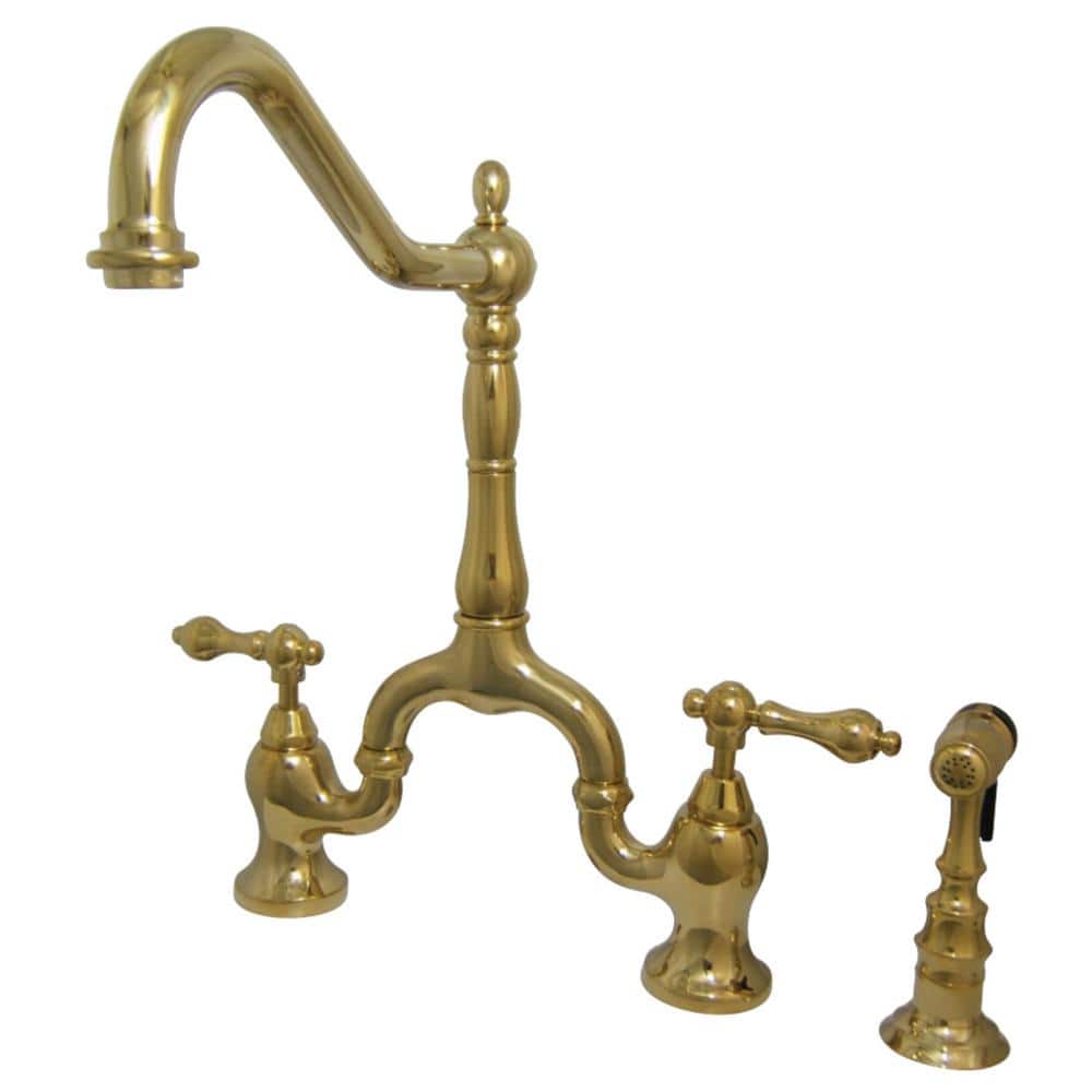 Reviews for Kingston Brass Victorian 2Handle Bridge Kitchen Faucet