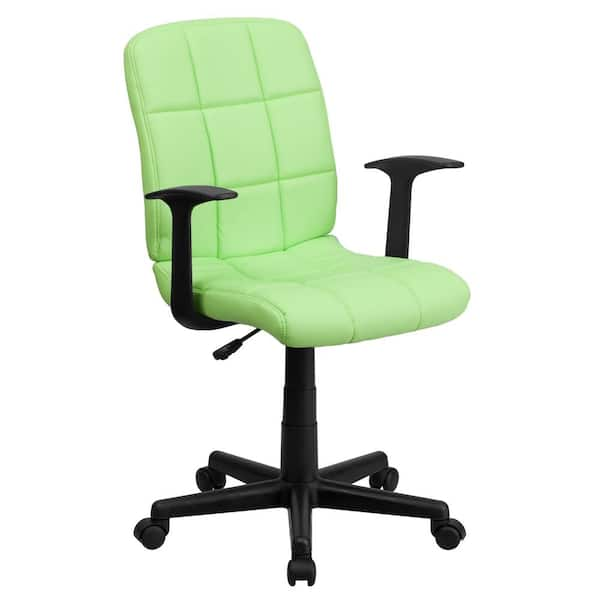 Flash furniture mid back shop quilted vinyl swivel task chair