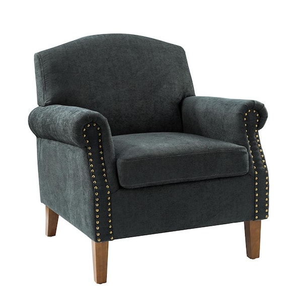 JAYDEN CREATION Gianluigi Charcoal Armchair set of 2