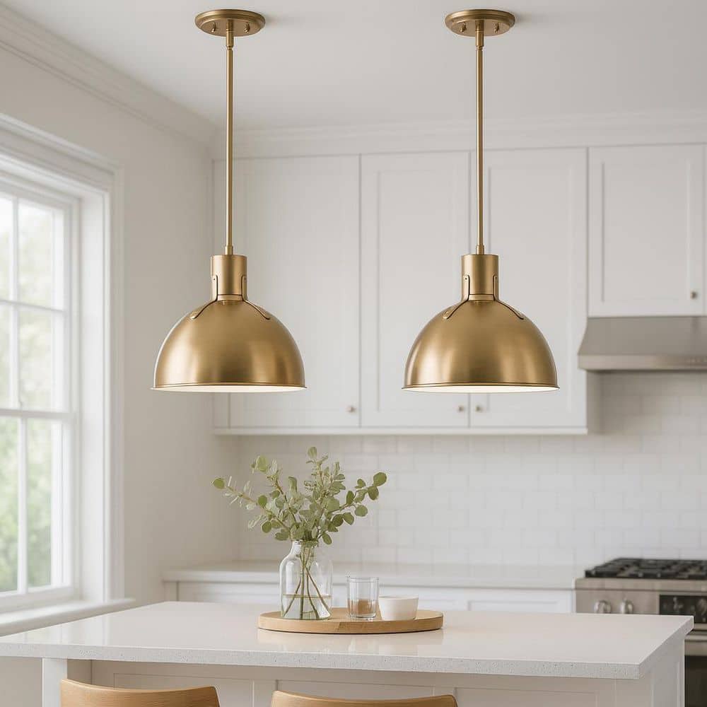 HINKLEY Argo 1-Light Heritage Brass Standard Mini Pendant Light