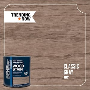 1 qt. #TIS-512 Classic Gray Transparent Water-Based Fast Drying Interior Wood Stain